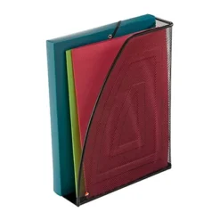 Alba Portariviste Linea Mesh, 26 X H 33,5 X D.so 8 Cm, Nero