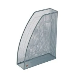 ALBA Portariviste Mesh - 26 X 8 X 33,5 Cm - Rete Metallica - Argento