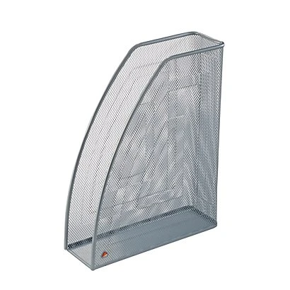 ALBA Portariviste Mesh, Metallo Traforato, 26 X 8,5 X 33,5 Cm, Grigio