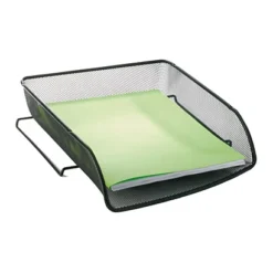 Alba Vaschetta Portacorrispondenza Linea Mesh, 34 X 27 X 6,5 Cm, Nero