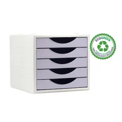 ARCHIVO 2000 Cassettiera 5 Cassetti Linea Pastel, 34 X 27 X 26 Cm, Lilla
