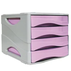ARDA Cassettiera Keep Colour Pastel - 25 X 32 - Cassetti 5 Cm - Grigio/lilla
