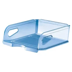 ARDA Vaschetta Portacorrispondenza Maxi, Linea Classic, 27,8 X 34,5 X 11 Cm, Polistirolo, Azzurro Trasparente