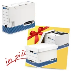 Bankers Box Linea System Offerta 10 Scatole Archivio A4 Dorso 10 Cm + 2 Scatole Archivio Standard Con Coperchio Comprese Nel Prezzo