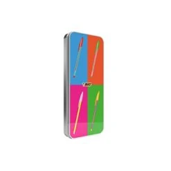 BIC Cristal Special Edition Pop Art, Penne A Sfera, Astuccio In Metallo 20 Pezzi