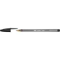 BIC® Penna A Sfera Stick Cristal Large, Punta Large Da 1,6 Mm, Fusto In Plastica Traslucido, Inchiostro Nero (confezione 50 Pezzi)