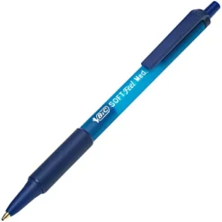 BIC® SOFTFeel Clic Penna A Sfera A Scatto, Punta Media Da 1 Mm, Fusto In Plastica Blu Con Grip, Inchiostro Blu (confezione 12 Pezzi)