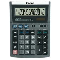 Canon TX-1210E Calcolatrice Da Tavolo, Oro E Grigio