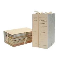 Cartella Archivio Con Lacci, Cartone, Paglia Di Vienna, 350 Mm X 250 Mm X 180 Mm (confezione 25 Pezzi)