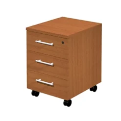 Cassettiera A 3 Cassetti Su Ruote Linea Concept - Dimensioni Cm 43 X 52 X 59,5 - Colore Ciliegio