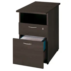 Cassettiera Complementare 2 Cassetti "Linea Pronto" - Nero Venato