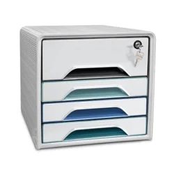 Cep Cassettiera 4 Cassetti Linea Riviera, Cassetto Superiore Con Serratura, Cm 36 X 28,8 X 27 H.