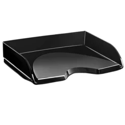 CEP Vaschetta Portacorrispondenza - Apertura Frontale - 26 X 35,1 X 6,9 Cm - Nero Crystal