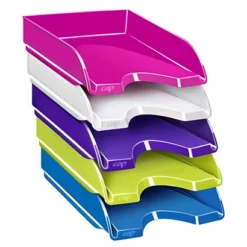 Cep Vaschetta Portacorrispondenza Gloss, Colori Assortiti (confezione 5 Pezzi)