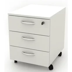 Daily Cassettiera Su Ruote, 3 Cassetti, 41 X 50 X 52,2 Cm, Bianco