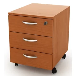 Daily Cassettiera Su Ruote, 3 Cassetti, 41 X 50 X 52,2 Cm, Ciliegio