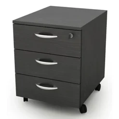 Daily Cassettiera Su Ruote, 3 Cassetti, 41 X 50 X 52,2 Cm, Nero Venato
