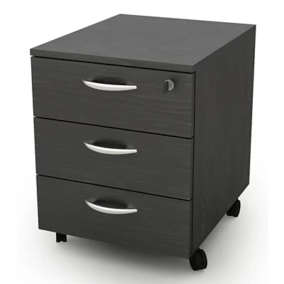 Daily Cassettiera Su Ruote, 3 Cassetti, 41 X 50 X 52,2 Cm, Nero Venato