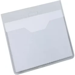 Durable Busta Portanome A Tasca Aperta, 60 X 90 Mm, Trasparente (confezione 20 Pezzi)