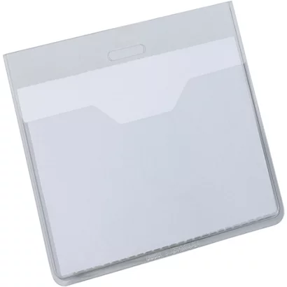 Durable Busta Portanome A Tasca Aperta, 60 X 90 Mm, Trasparente (confezione 20 Pezzi)