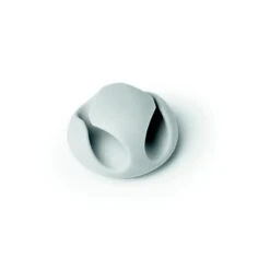 Durable CAVOLINE® CLIP 2 Clip Fermacavi Adesiva Per 2 Cavi, Grigio (confezione 6 Pezzi)
