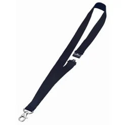 Durable Cordoncino In Tessuto Con Moschettone, 44 Cm X 20 Mm, Nero (confezione 10 Pezzi)