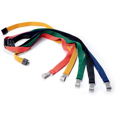 Durable Cordoncino Portabadge, Nero (confezione 10 Pezzi)