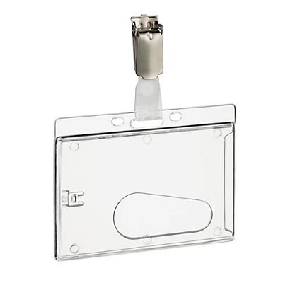 DURABLE Portabadge Rigido - 5,4 X 8,5 Cm - Conf. 50 Pezzi