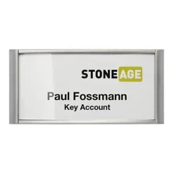 DURABLE Portanome Classic Con Magnete - 3,4 X 7,4 Cm - Conf. 10 Pezzi