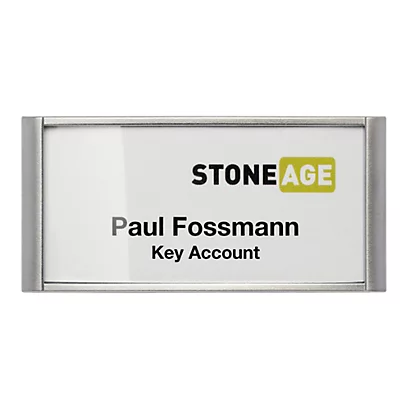 DURABLE Portanome Classic Con Magnete - 3,4 X 7,4 Cm - Conf. 10 Pezzi