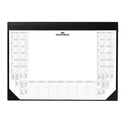 Durable Sottomano Con Calendario, Cm 59 X 42, Nero
