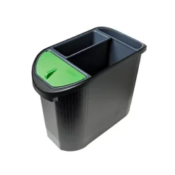 EXACOMPTA Cestino Gettacarta Topline, Capacità 26 Litri, Nero