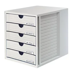Han Cassettiera ''System Box'' Cassetti Chiusi - Colore Grigio