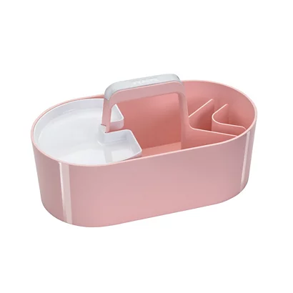 HAN Vaschetta Portaoggetti Organizer Con Maniglia Toolbox LOFT, Bianco/Rosa