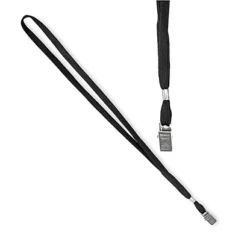 LEBEZ Cordoncino Per Portabadge - Nero - 49 X 1 Cm - Conf. 100 Pezzi