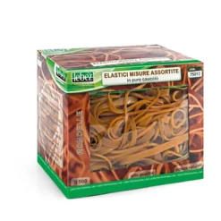 LEBEZ Elastici - Misure Assortite - 500 Gr - CaucciU' - Avana