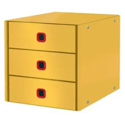 LEITZ Cassettiera ClickStore Cosy - 3 Cassetti - Giallo