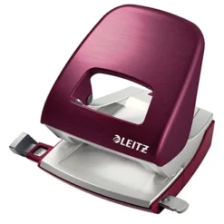 Leitz NeXXt Series 5006 Style, Perforatore 2 Fori, Capacità 30 Fogli, Rosso Granato