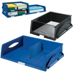 Leitz Sorty Standard Vaschetta Portacorrispondenza, A4, 125 X 285 X 385 Mm, Blu