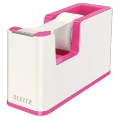 Leitz WOW Dual Color Dispenser Per Nastro Adesivo, Dimensioni 51 X 126 X 760 Mm, Colore Bianco/Fucsia Metallizzato