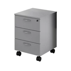 Linea Pronto Cassettiera A 3 Cassetti, 43 X 52 X 60 Cm, Grigio