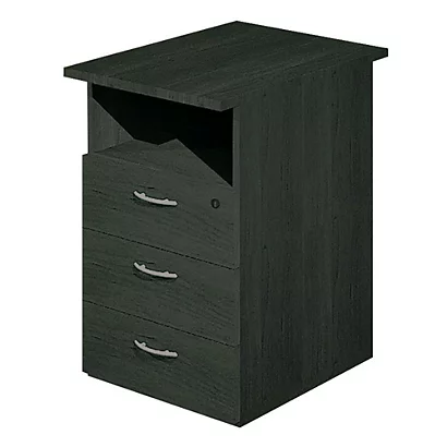 Linea Pronto Cassettiera Complementare, 43 X 60 X 72 Cm, Nero Venato