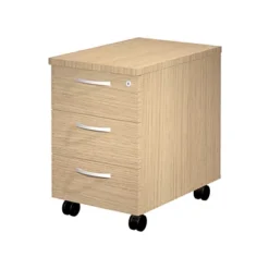 Linea Work Cassettiera A 3 Cassetti Cm 41 X 60 X 60 H Rovere