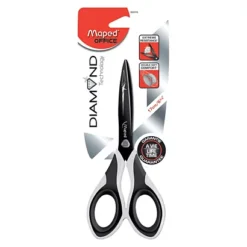 Maped Forbici Diamond, 17 Cm, Bianco E Nero