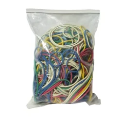MARKIN Elastici - Misure E Colori Assortiti - 1 Kg - Gomma - Conf. 10 Sacchetti (100 Gr Cad)
