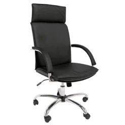 New Erika Poltrona Presidenziale, Pelle, Nero