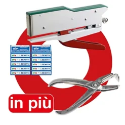 Offerta 1 Cucitrice A Pinza Zenith 548/E TR + 10.000 Punti Metallici Zenith 130/E + 1 Levapunti Zenith 580 Compreso Nel Prezzo