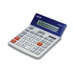 Olivetti Summa 60 Calcolatrice Da Tavolo, 12 Cifre, Grigio E Blu