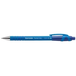 Paper Mate FlexGrip Ultra Penna A Sfera A Scatto, Punta Media Da 1 Mm, Fusto Blu Con Grip, Inchiostro Blu (confezione 12 Pezzi)