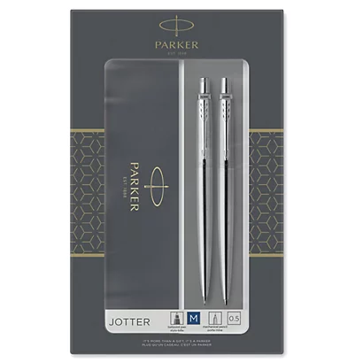 PARKER Gift Set Jotter Stainless Steel CT - Portamine 0,5 Mm / Sfera M